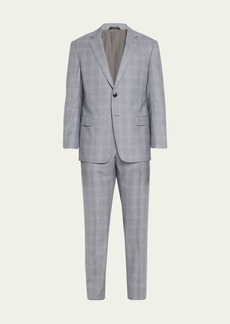 Giorgio Armani Men's Tonal Plaid Wool Suit