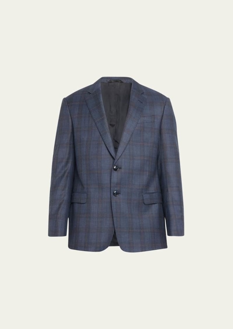 Giorgio Armani Men's Windowpane Plaid Sport Coat