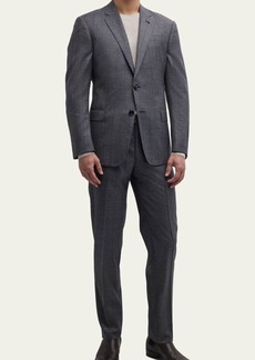 Giorgio Armani Men's Windowpane Wool Suit