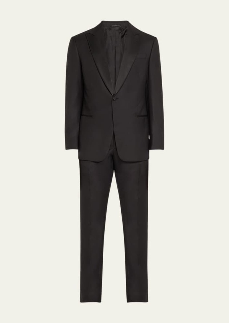 Giorgio Armani Men's Wool Satin-Lapel Two-Piece Tuxedo Set