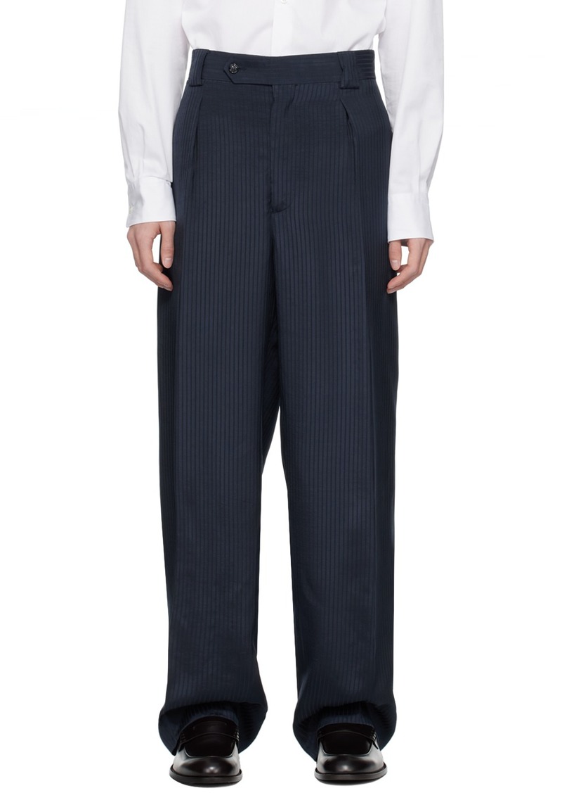 Giorgio Armani Navy Stripe Trousers