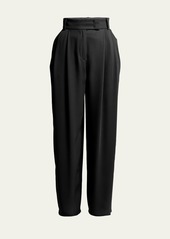 Giorgio Armani Pintuck Silk Georgette Trousers