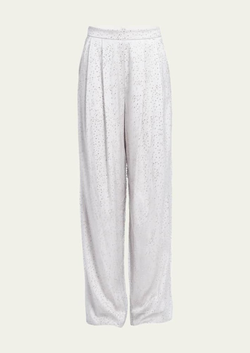 Giorgio Armani Satin Beaded Pants