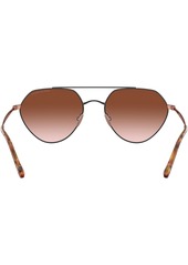 Giorgio Armani Sunglasses, 0AR6111 - MATTE BLACK/BROWN GRADIENT