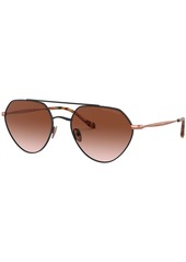 Giorgio Armani Sunglasses, 0AR6111 - MATTE BLACK/BROWN GRADIENT