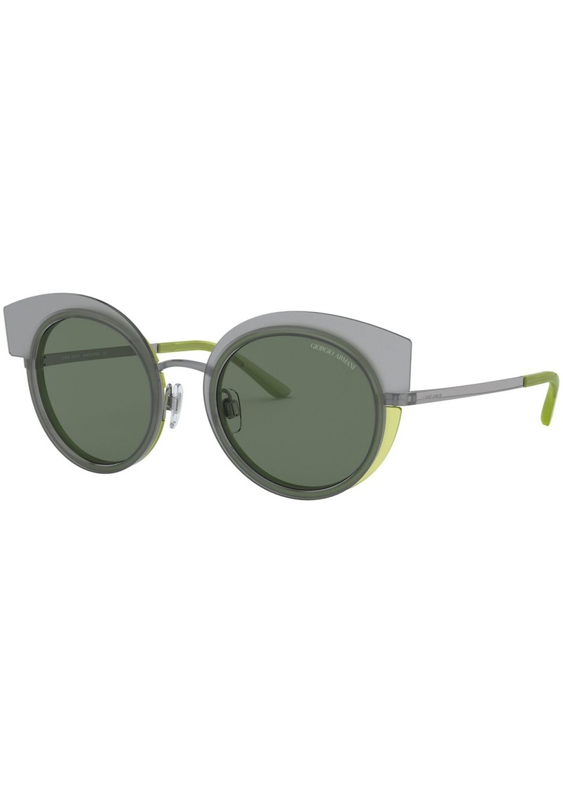 Giorgio Armani Sunglasses, AR6091 - GUNMETAL/TOP GREY GREEN/GREEN