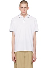 Giorgio Armani White Spread Collar Polo