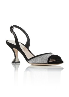 Giorgio Armani Women's Glitter Slingback High Heel Sandals