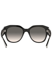 Giorgio Armani Women's Sunglasses, AR8140 - BLACK/GRADIENT BROWN MIRROR SILVER