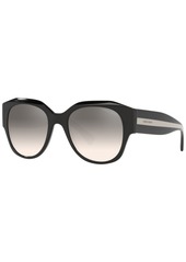 Giorgio Armani Women's Sunglasses, AR8140 - BLACK/GRADIENT BROWN MIRROR SILVER