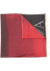 Armani gradient-effect logo-print scarf