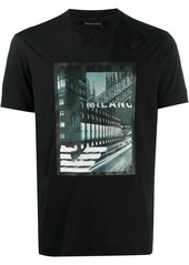 Armani graphic print cotton T-shirt