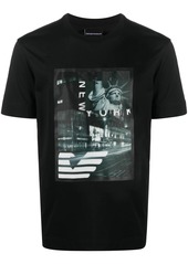Armani graphic-print crew neck T-Shirt