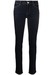 Armani high-rise skinny-cut cotton jeans