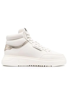 Armani high-top leather sneakers