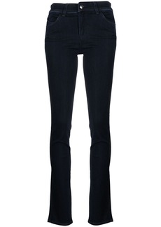 Armani high-waisted slim-cut trousers