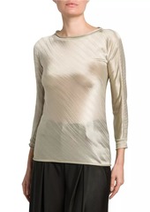 Armani Jacquard Jersey Knit Top