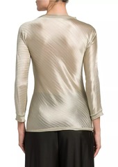 Armani Jacquard Jersey Knit Top