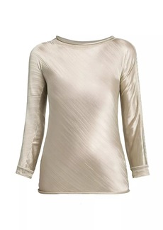 Armani Jacquard Jersey Knit Top