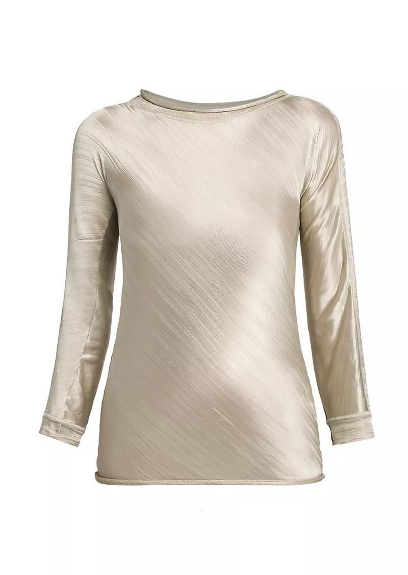 Armani Jacquard Jersey Knit Top