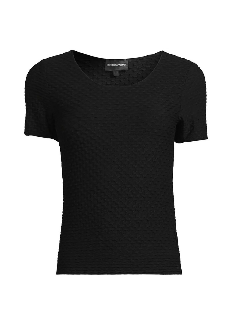 Armani Knit Scoopneck T-Shirt