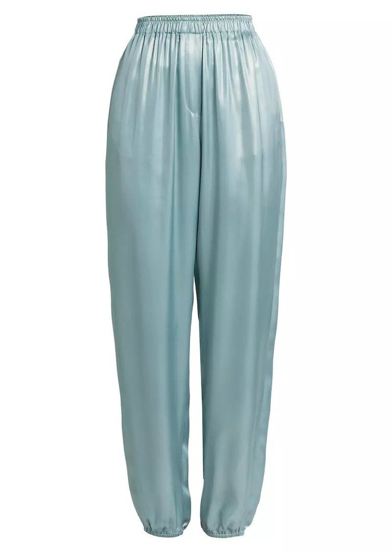 Armani Laminated Satin Joggers