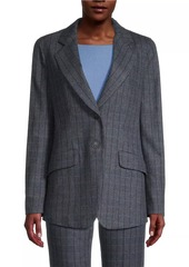 Armani Lightweight Wool Check Blazer