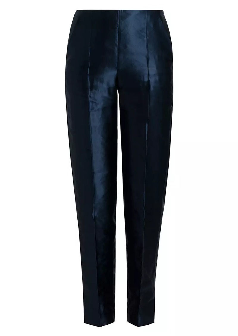 Armani Linen-Silk Tapered Pants