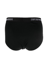 Armani logo-band briefs