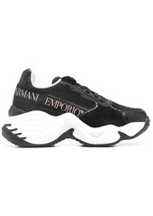 Armani logo-band chunky sole sneakers