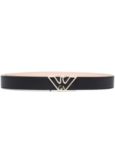 Armani logo-buckle belt