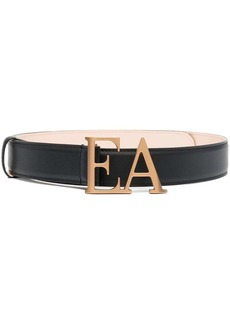 Armani logo-buckle leather belt