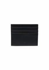 Armani logo-embossed leather cardholder and keyring