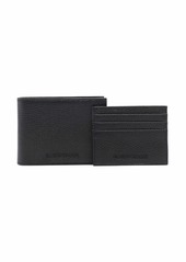 Armani logo-embossed leather wallet