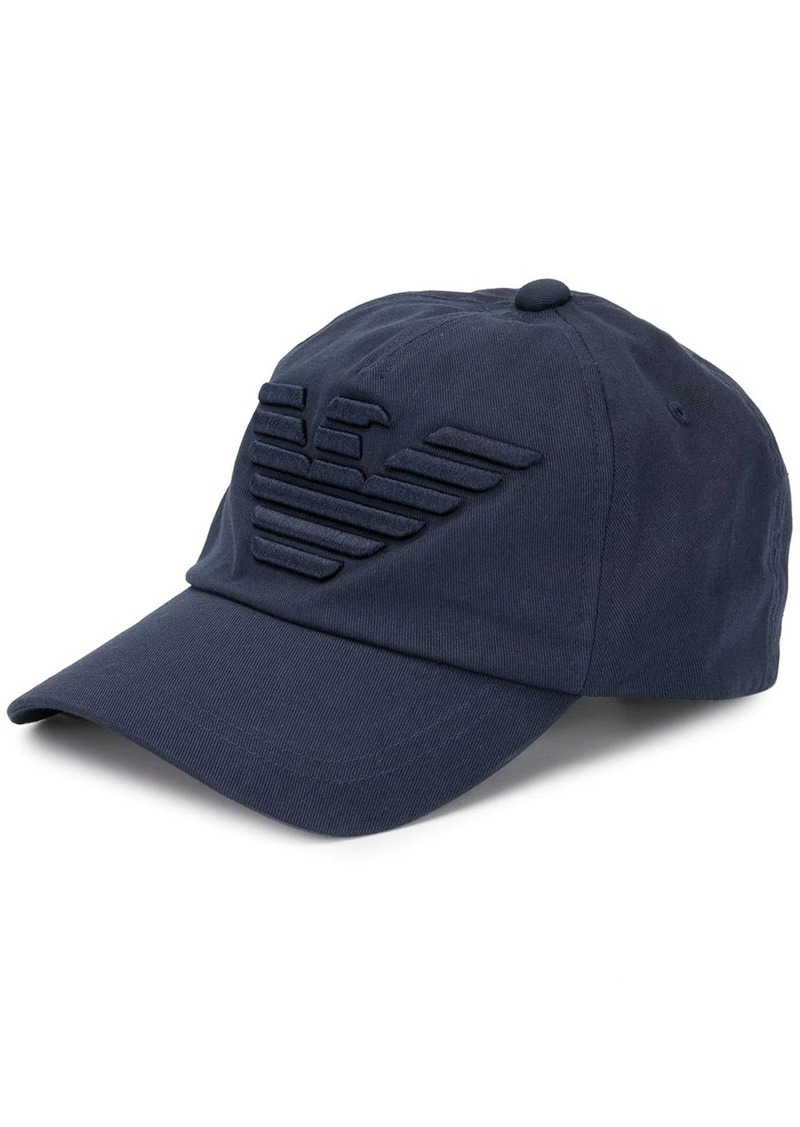 Armani logo embroidered baseball cap