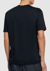 Armani Logo Embroidery Cotton T-shirt