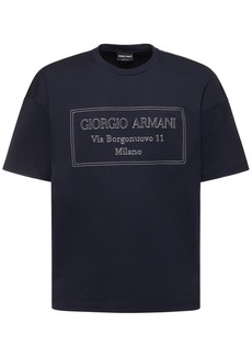 Armani Logo Jersey T-shirt