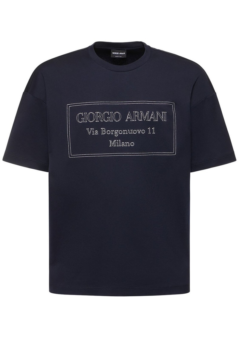 Armani Logo Jersey T-shirt