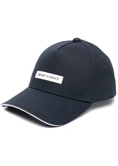 Armani logo-patch cap