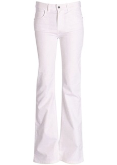 Armani logo-patch flared jeans