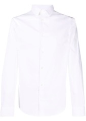 Armani logo-patch longsleeved shirt