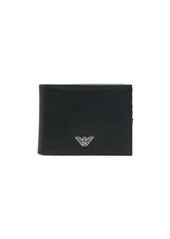 Armani logo-plaque bi-fold wallet