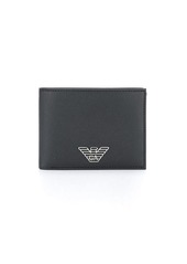 Armani logo plaque bifold wallet