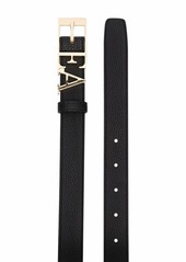 Armani logo-plaque buckle belt