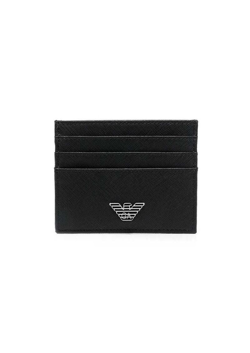 Armani logo-plaque cardholder