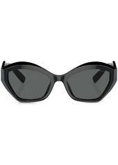 Armani logo-plaque tinted-lenses sunglasses