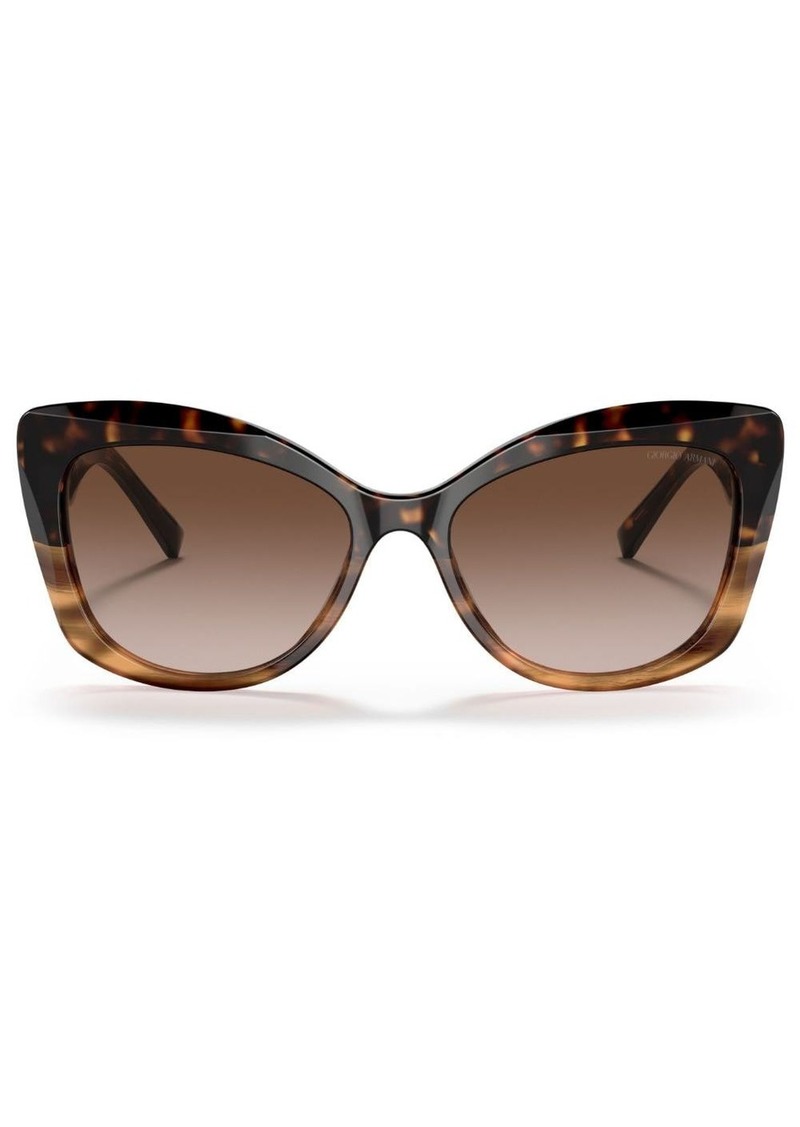 Armani logo-print cat-eye frame sunglasses