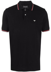 Armani logo-print cotton polo shirt