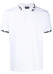 Armani logo-print cotton polo shirt