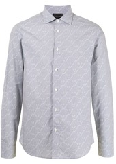 Armani logo-print cotton shirt